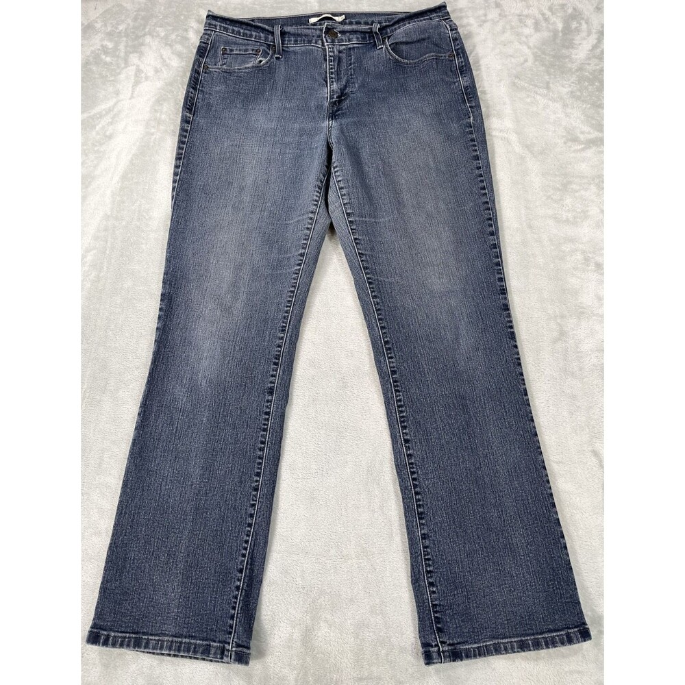 Levis 505 Straight Leg Jeans Womens Size 12S 31x30 Medium Wash Denim Stretch